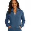Custom Port Authority Ladies Slub Fleece Full-Zip Jacket