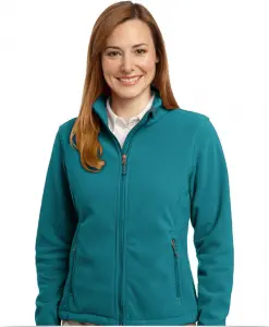 Custom Embroidered Ladies Fleece Jacket