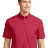 Embroidered Short Sleeve Easy Care Shirt