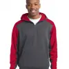 Custom Colorblock Zip Hooded Sweatshirt
