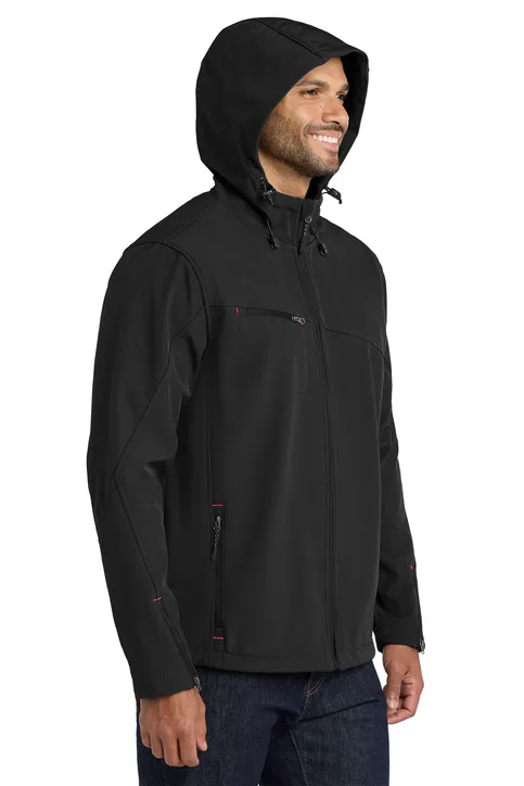 Textured Hooded Soft Shell Jacket - Image 2