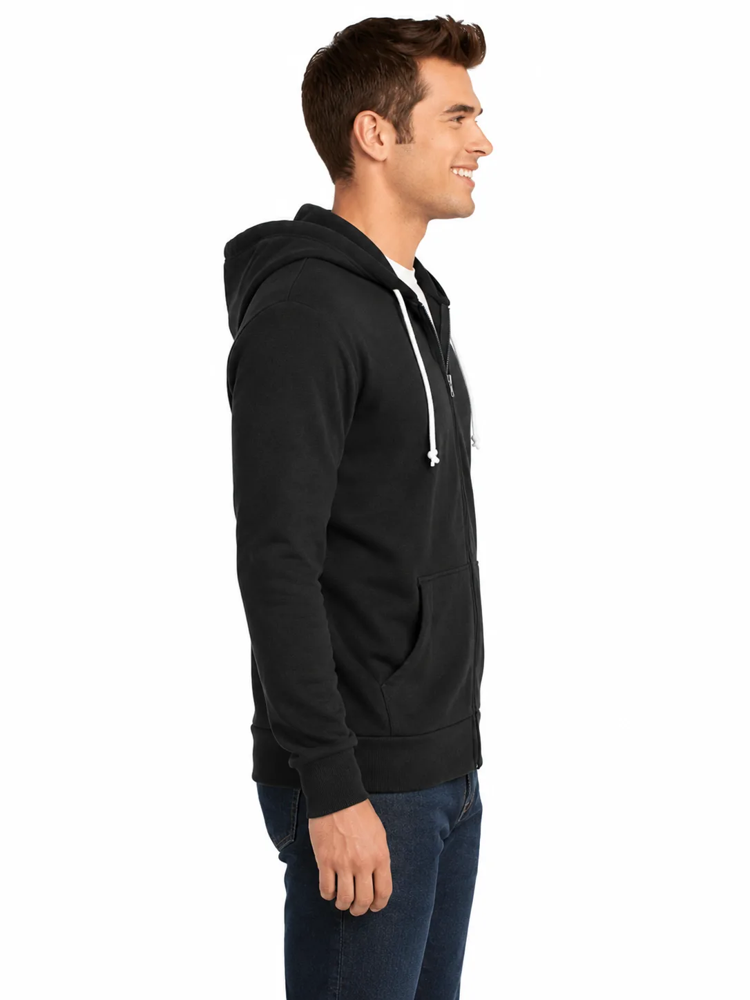 Young Men's Core Fleece Full-Zip Hoodie - Image 2