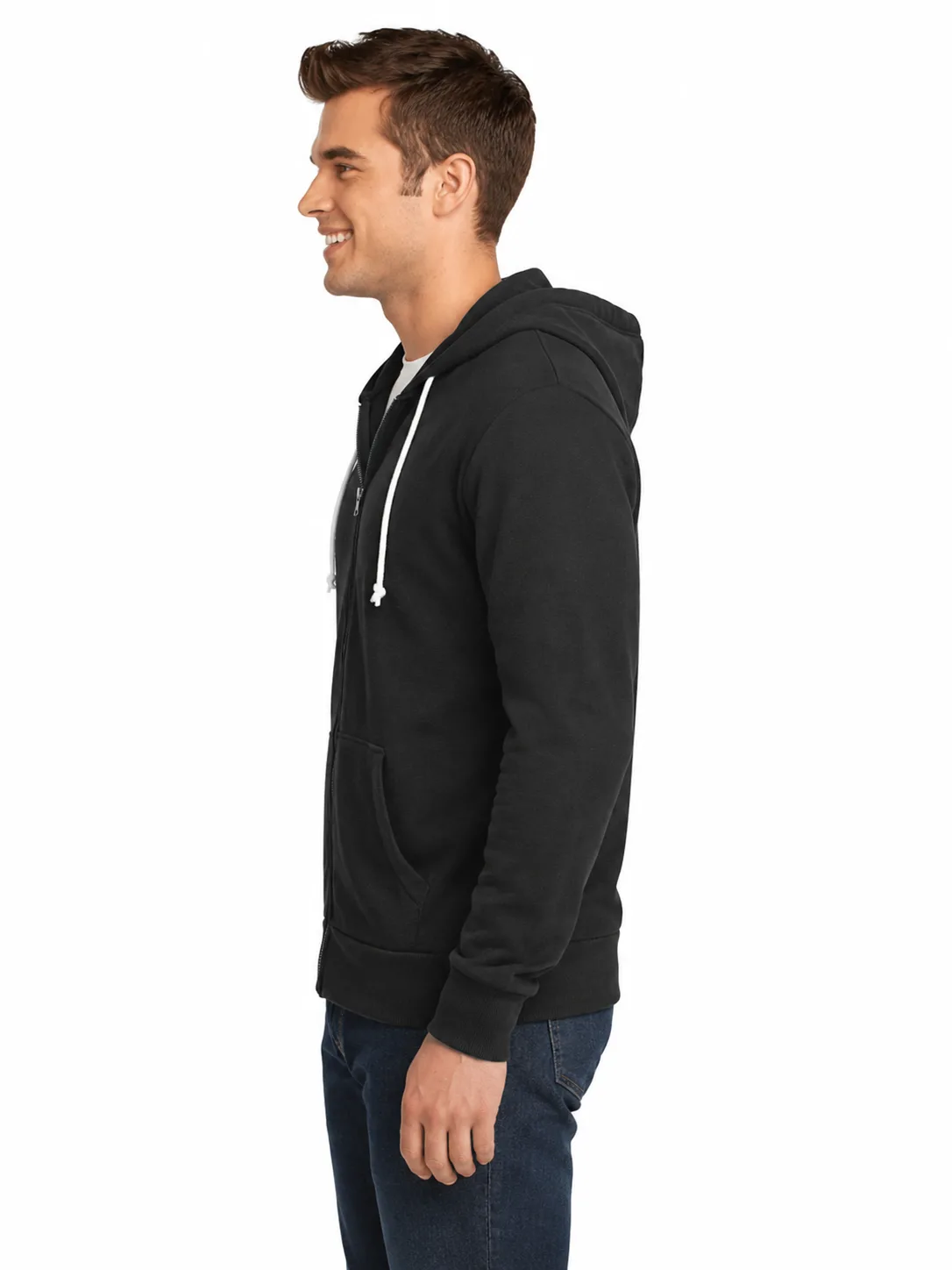 Young Men's Core Fleece Full-Zip Hoodie - Image 3