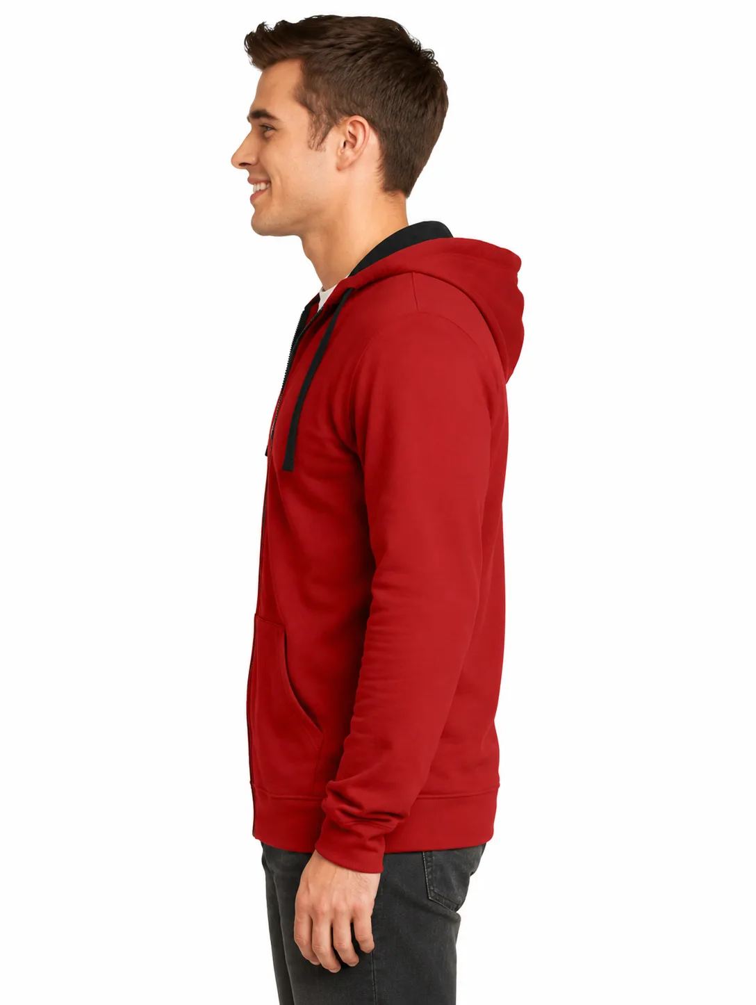 Young Men's Fleece Full-Zip Hoodie - Image 3