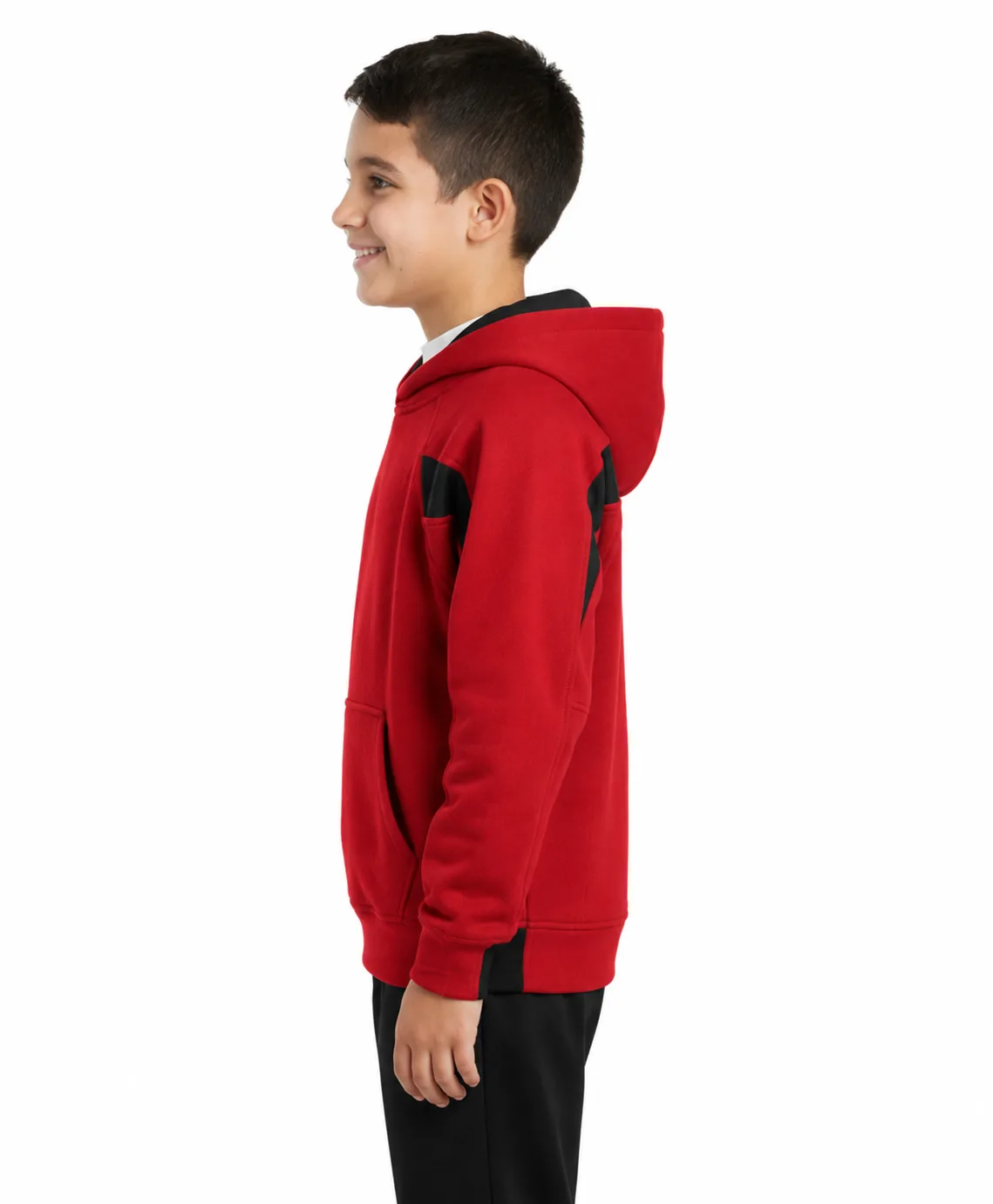 Youth Raglan Hooded Sweatshirt - Image 3