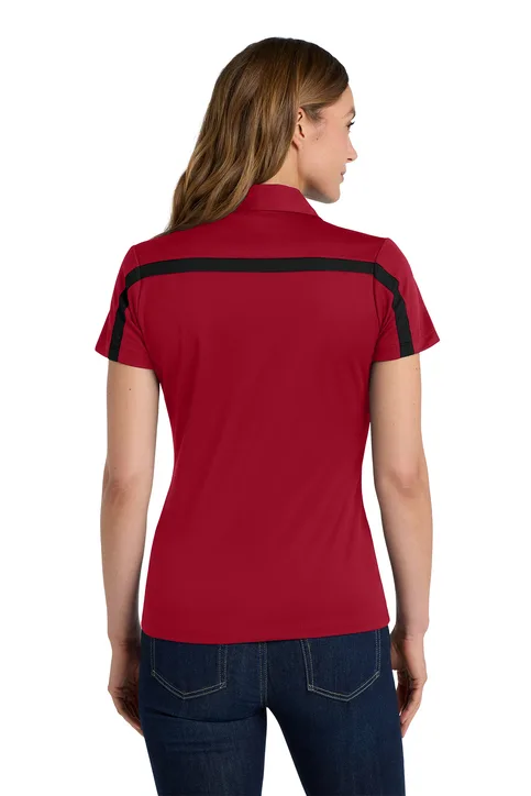Port Authority Ladies Dri-Fit Stripe Polo Shirt - Image 4