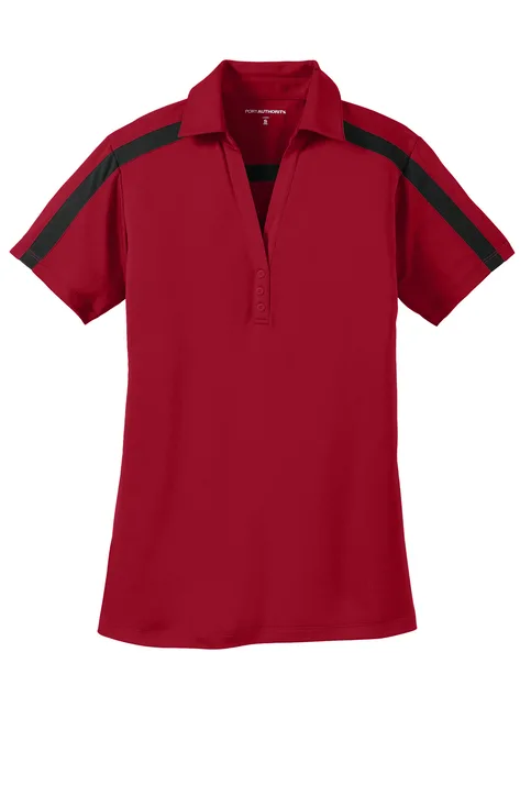 Port Authority Ladies Dri-Fit Stripe Polo Shirt - Image 2