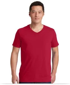 Personalized Logo Gildan V-Neck T-Shirt