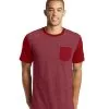 Personalized District Men’s Tee Contrast Sleeves & Pocket