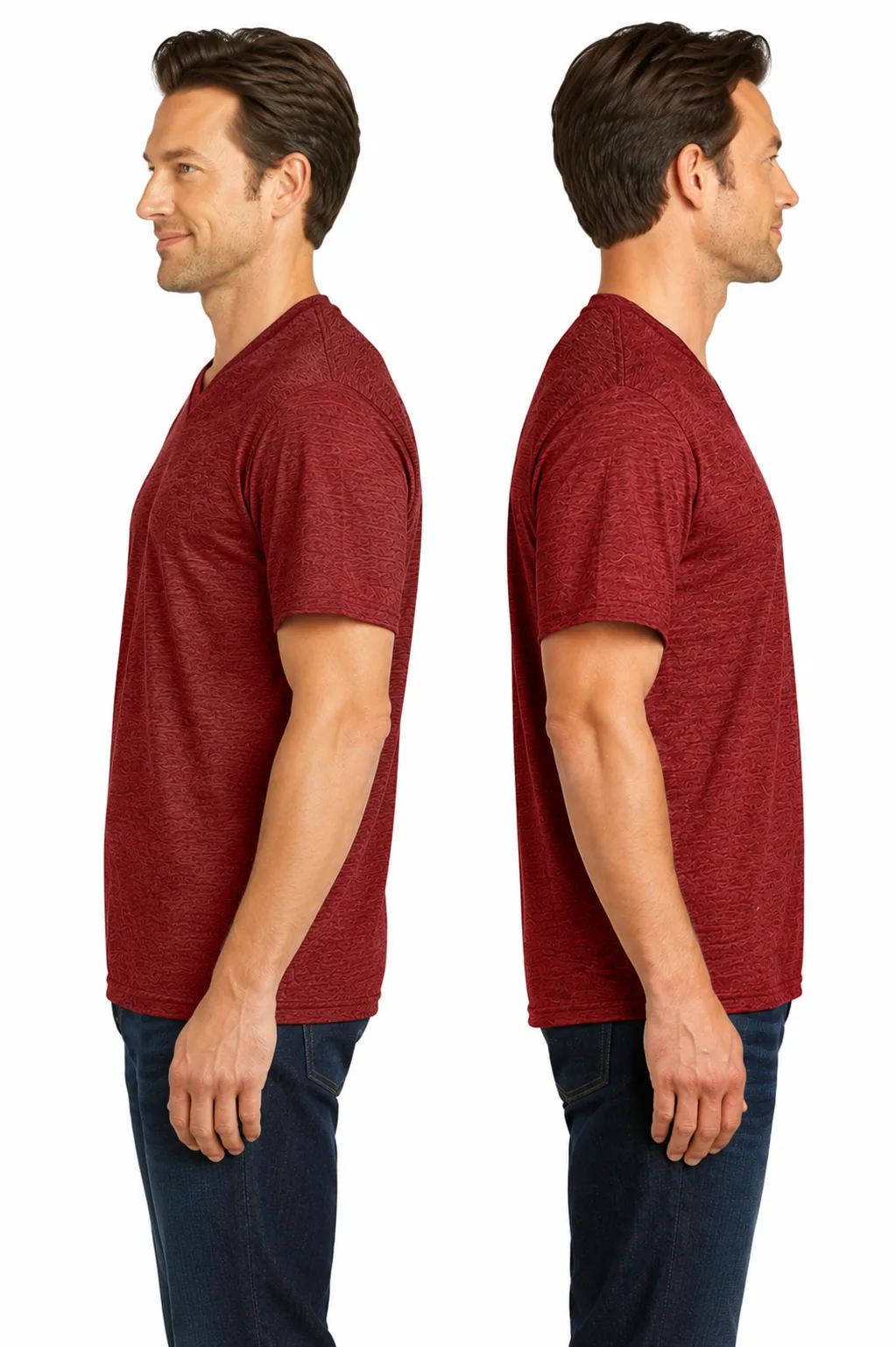 District Made Men's Perfect Weight V-Neck Tee - Image 2