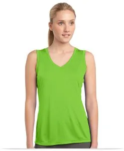 Customize Sport-Tek Ladies Sleeveless V-Neck Tee