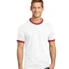 Customize Port and Company 5.4-oz 100% Cotton Ringer Tee