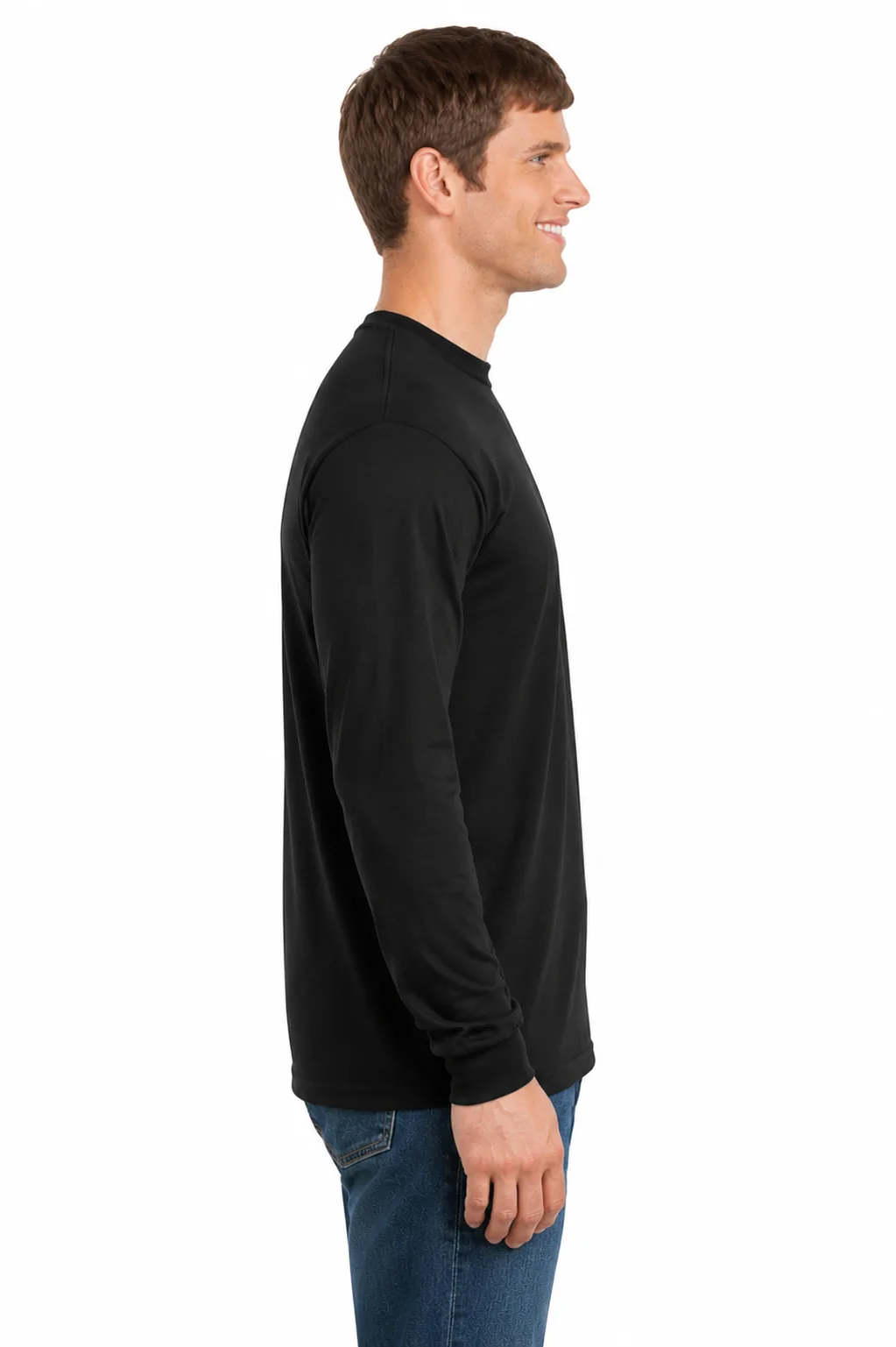 Gildan Cotton/Poly Long Sleeve Tee - Image 2