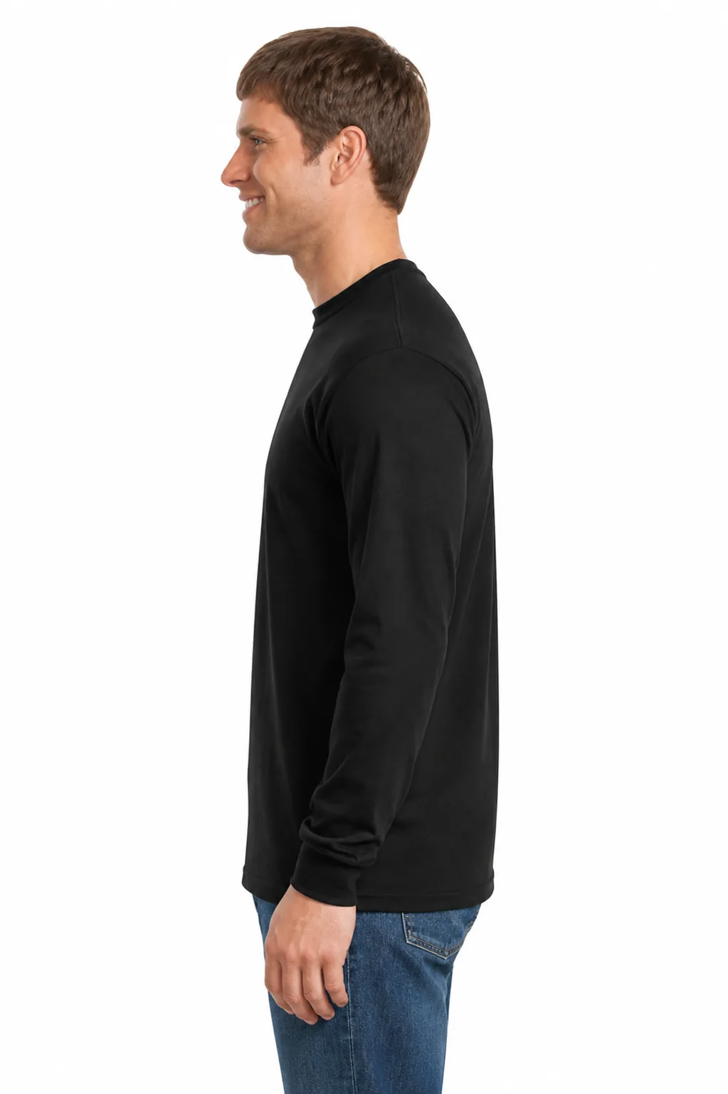 Gildan Cotton/Poly Long Sleeve Tee - Image 3