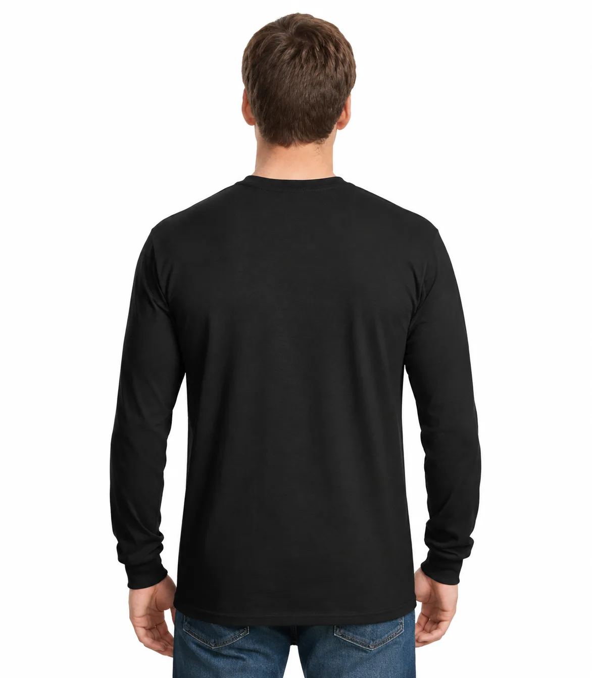 Gildan Cotton/Poly Long Sleeve Tee - Image 4