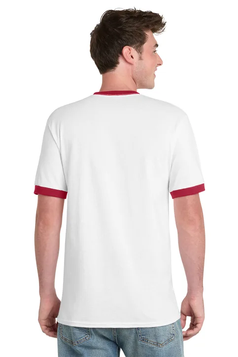 Port and Company 5.4-oz 100% Cotton Ringer Tee - Image 4