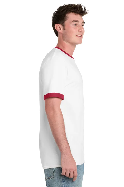Port and Company 5.4-oz 100% Cotton Ringer Tee - Image 3