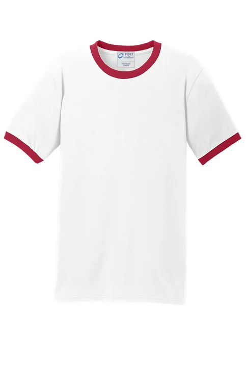 Port and Company 5.4-oz 100% Cotton Ringer Tee - Image 2
