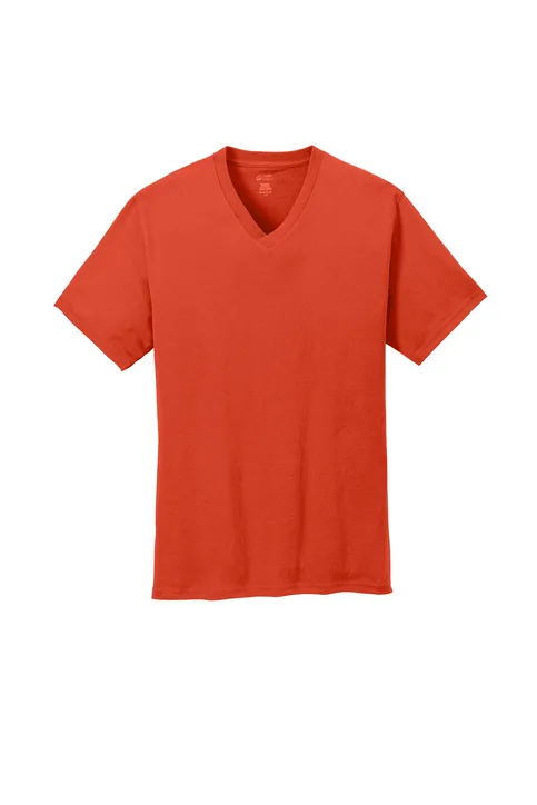 Port and Company 5.4-oz 100% Cotton V-Neck Tee - Image 2