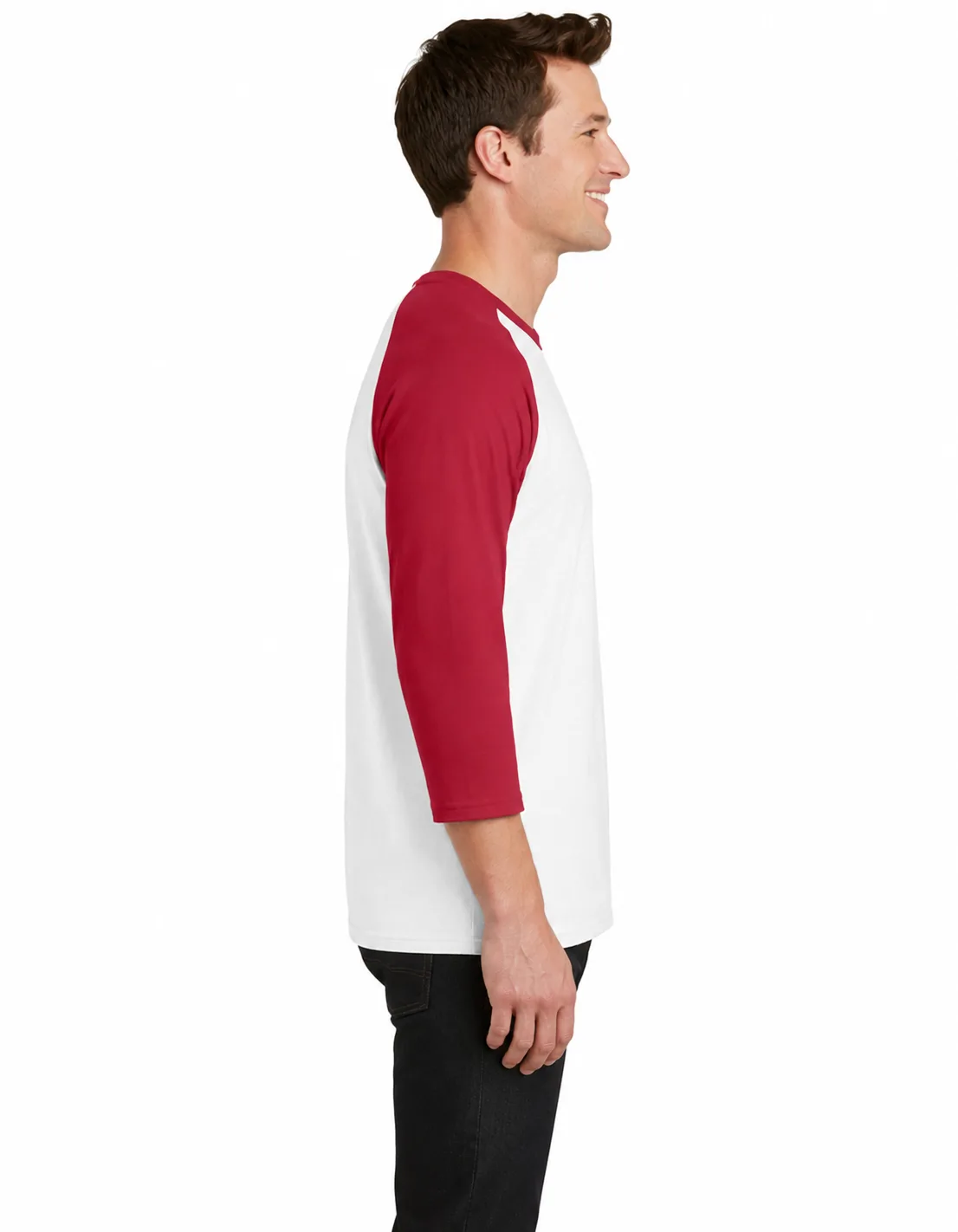 Port and Company 50/50 3/4-Sleeve Raglan Tee - Image 2