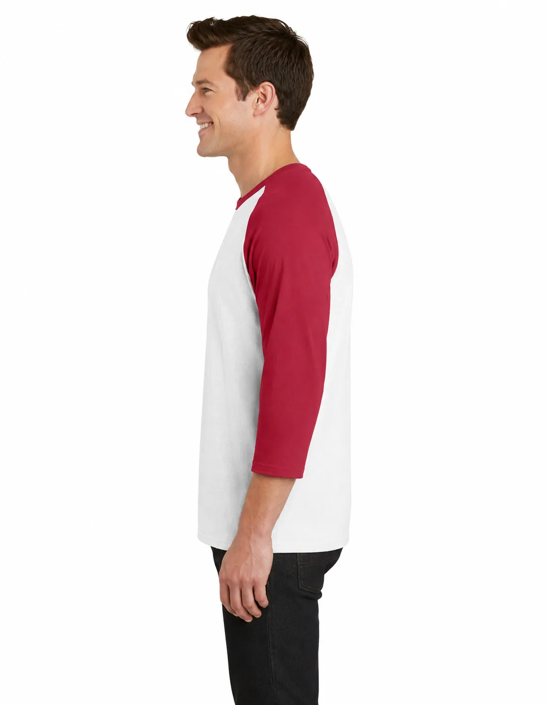 Port and Company 50/50 3/4-Sleeve Raglan Tee - Image 3