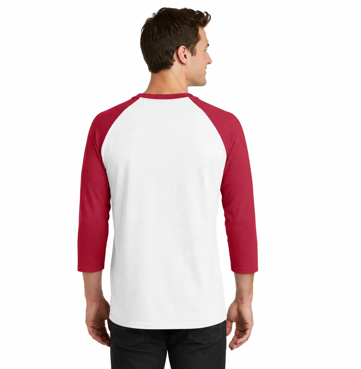 Port and Company 50/50 3/4-Sleeve Raglan Tee - Image 4