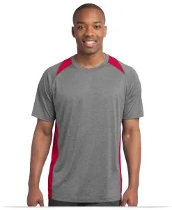 Custom Sport-Tek Heather Colorblock Contender Tee