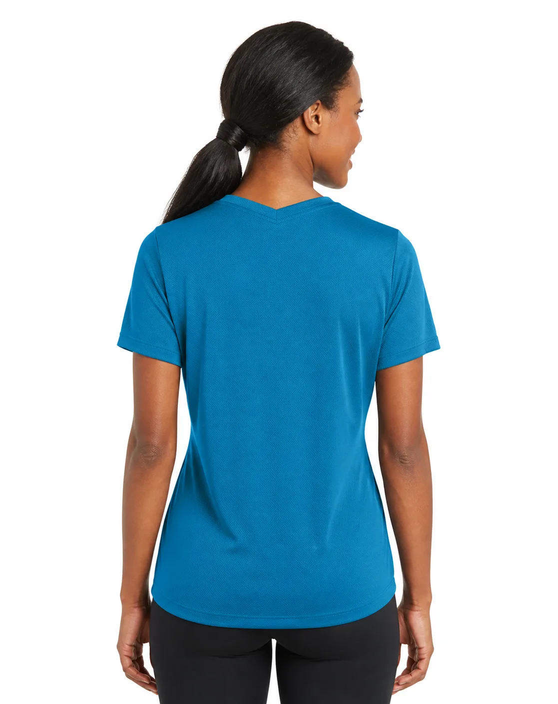 Sport-Tek Ladies RacerMesh V-Neck Tee - Image 4