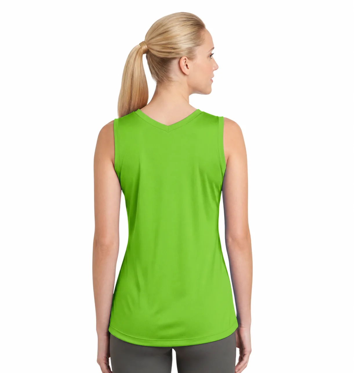 Sport-Tek Ladies Sleeveless V-Neck Tee - Image 4