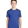 Custom Sport-Tek Youth Sleeve-Blocked Tee