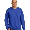 Embroidered Custom Logo on Anvil Crewneck Sweatshirt
