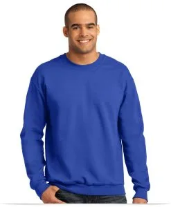 Embroidered Custom Logo on Anvil Crewneck Sweatshirt