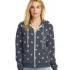 Personalized Alternative Ladies Camo Fleece Zip Hoodie