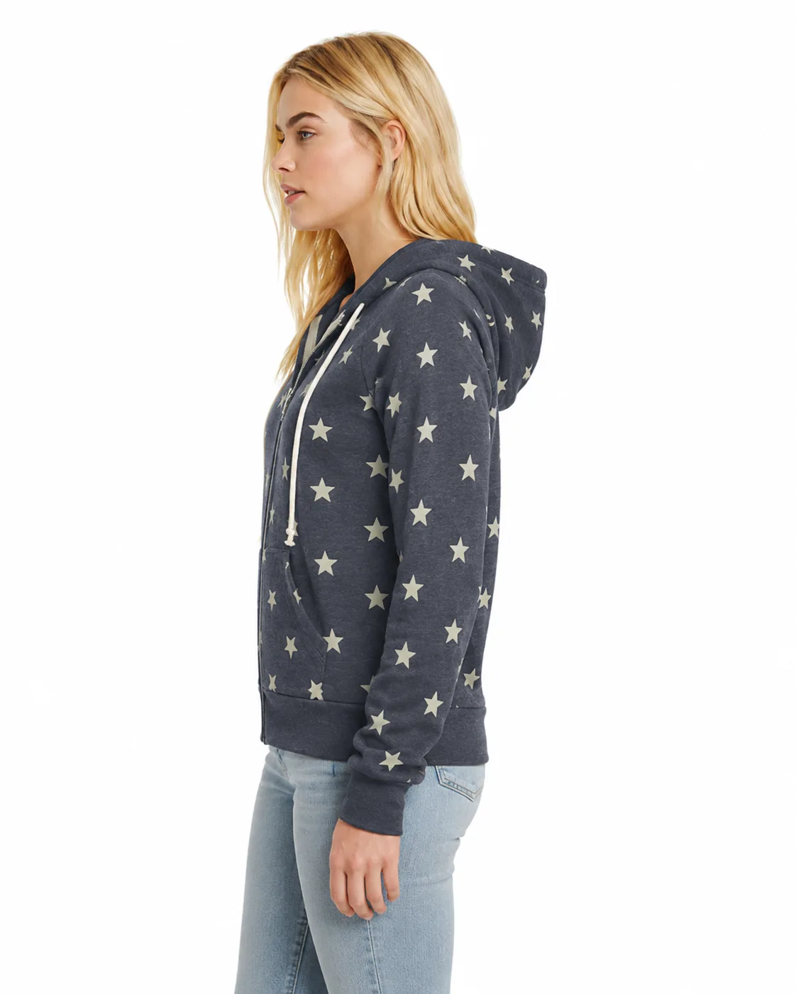 Alternative Ladies Camo Fleece Zip Hoodie - Image 3