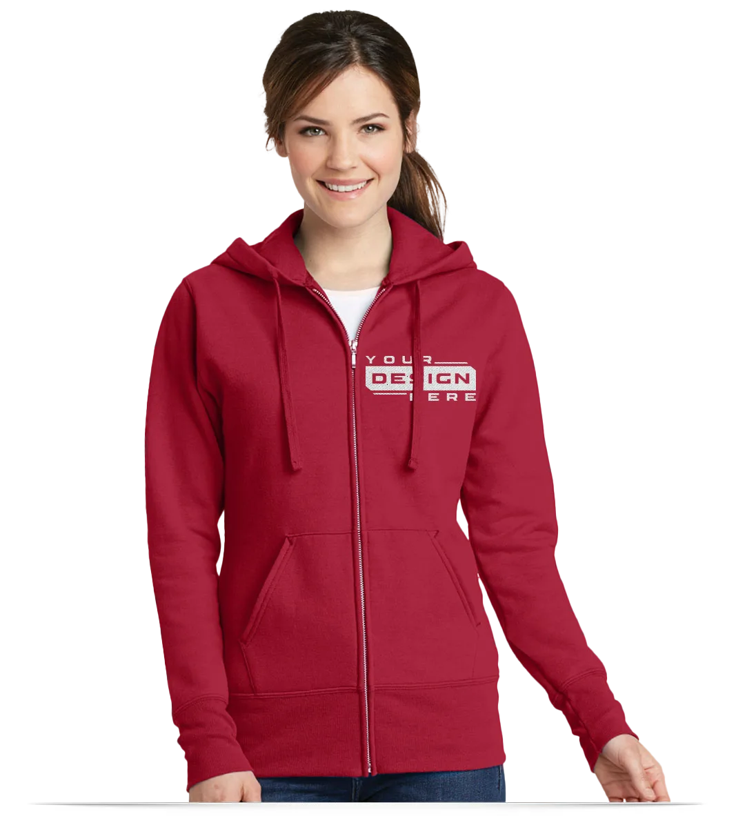 Custom Embroidered Full Zip Hoodies Sweats with Logo