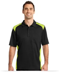 Customize Corner Stone Snag-Proof Colorblock Pocket Polo