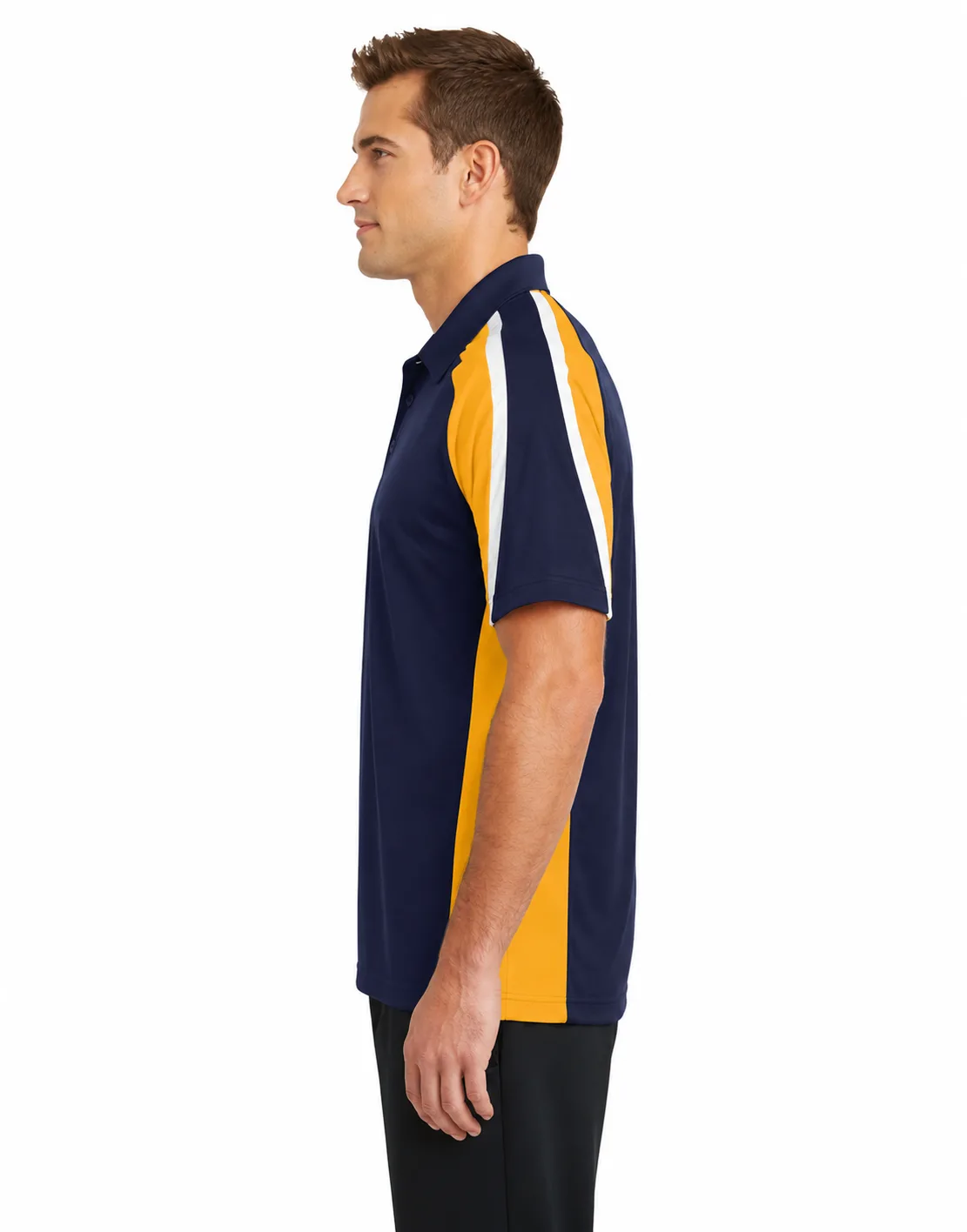 Sport-Tek Tricolor Micropique Sport-Wick Polo - Image 3