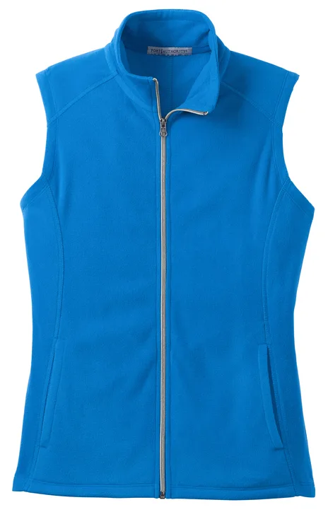 Custom Logo Port Authority Ladies Microfleece Vest - Image 2