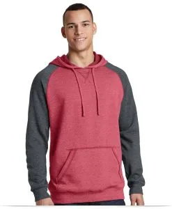 Embroidered District Lightweight Fleece Raglan Hoodie
