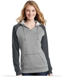 Customize District Lightweight Fleece Raglan Hoodie