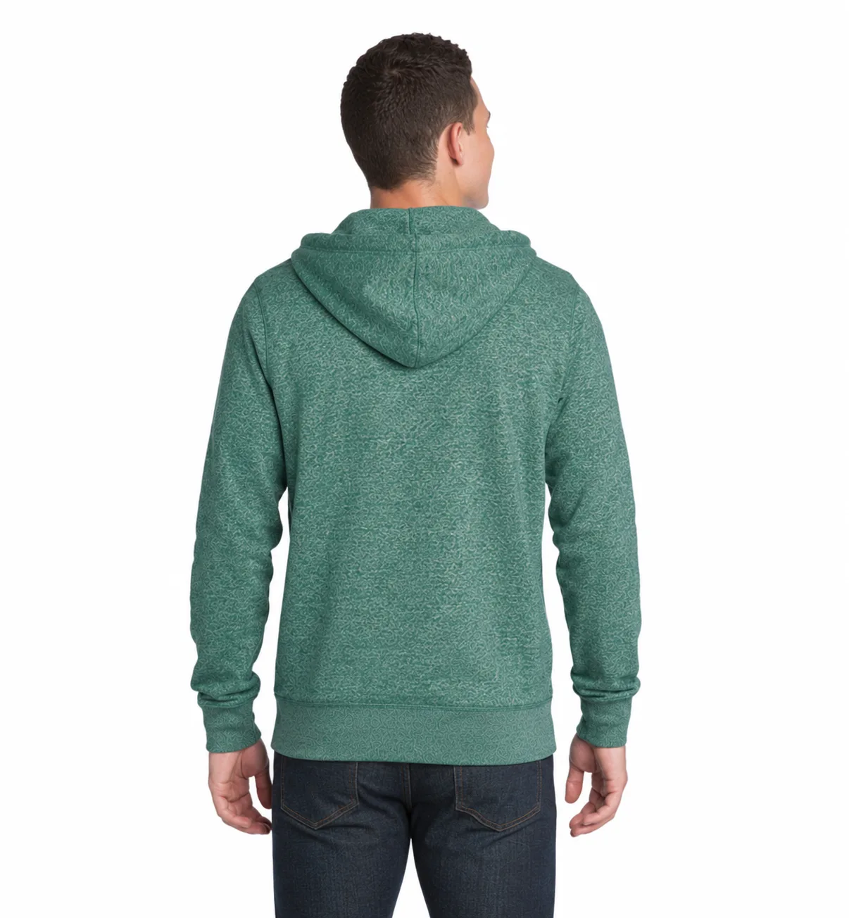 Distric Young Mens Marled Full-Zip Hoodie - Image 2