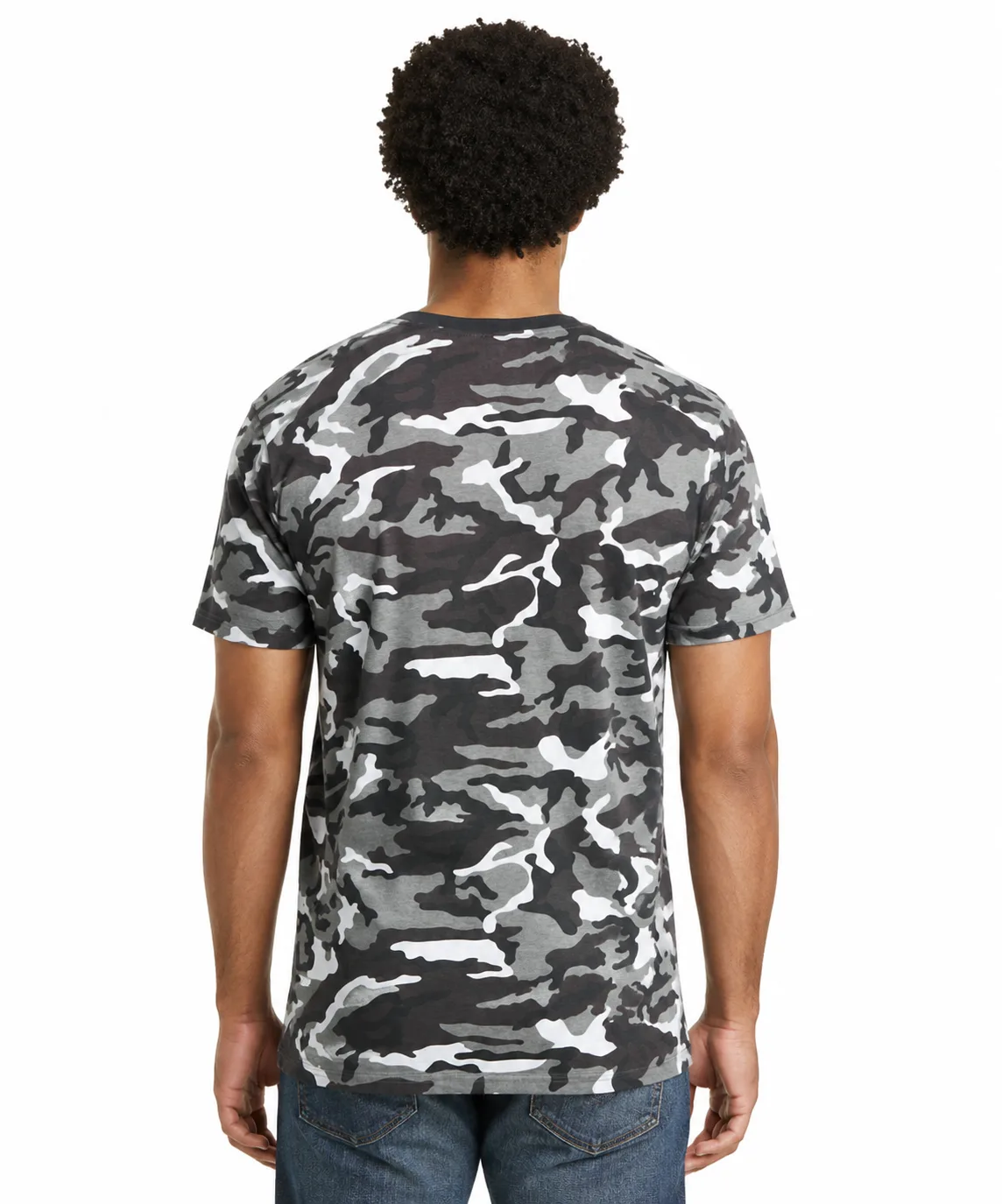 District Men's Camo Crew Tee - Image 4
