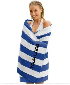 Custom Cabana Stripe Beach Towel