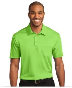 Customize Port Authority Silk Touch Pocket Polo