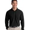 Personalized Port Authority Long Sleeve EZCotton Pique Polo