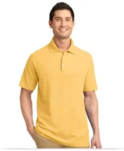 Customize Port Authority Tall EZCotton Pique Polo
