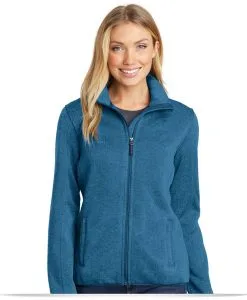 Embroidered Port Authority Ladies Sweater Fleece Jacket