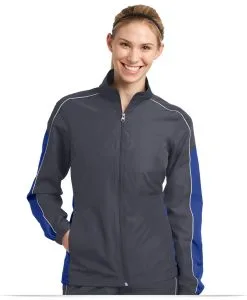 Custom Sport-Tek Ladies Piped Colorblock Wind Jacket