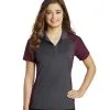 Personalized Sport-Tek Ladies Colorblock Micropique Polo