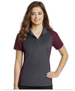 Personalized Sport-Tek Ladies Colorblock Micropique Polo